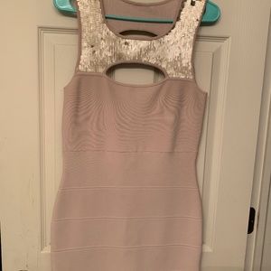 BCBG BANDAGE DRESS SEQUINED